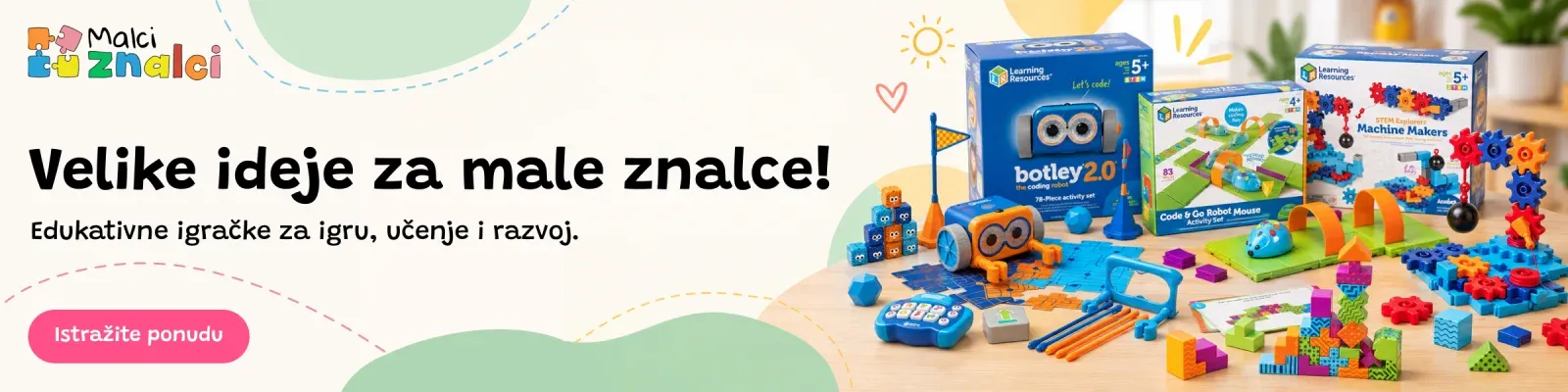 Edukativne igračke za igru, učenje i razvoj.